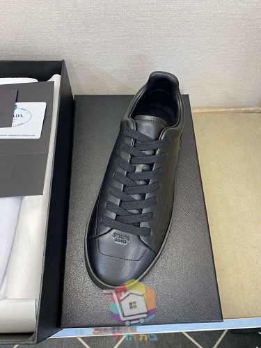 נעלי Prada Court מעור, לבן, שחור, שחור עם סוליה לבנה 15