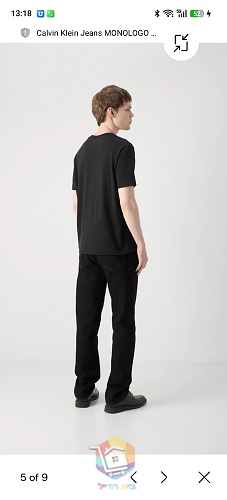 Calvin Klein Jeans T-Shirt in Schwarz 8