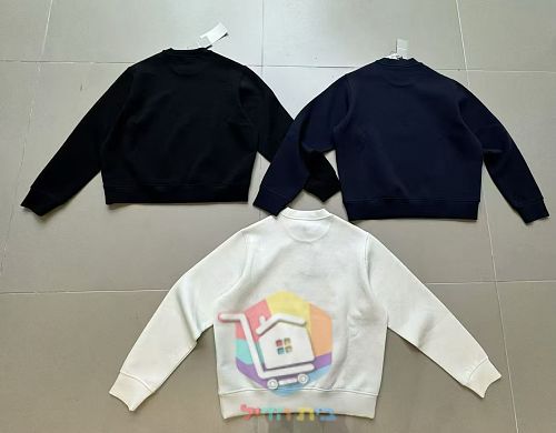 סווטשירט Emporio Armani Double Jersey Sweatshirt with Logo עם לוגו גדול בחזה, שחור, כחול כהה או לבן, תמונה 3