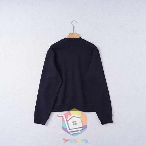 סווטשירט Emporio Armani Double Jersey Sweatshirt with Logo עם לוגו גדול בחזה, שחור, כחול כהה או לבן, תמונה 14