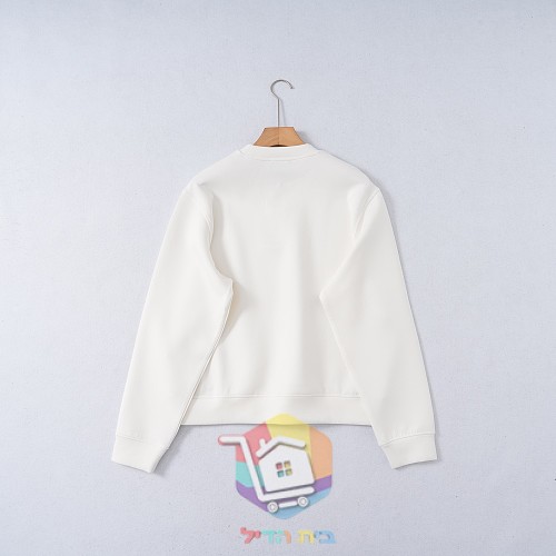סווטשירט Emporio Armani Double Jersey Sweatshirt with Logo עם לוגו גדול בחזה, שחור, כחול כהה או לבן, תמונה 15