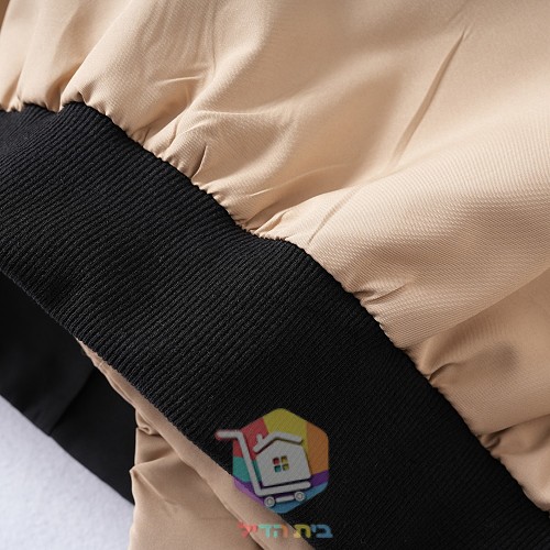 ז'קט קצר עם קפוצ'ון Karl Lagerfeld Ikon Hooded Jacket, בז' או שחור, תמונה 11