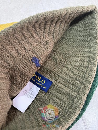 כובע באקט סרוג Polo Ralph Lauren Cable-Knit Bucket Hat, זית, ירוק, צהוב או כחול כהה, תמונה 2
