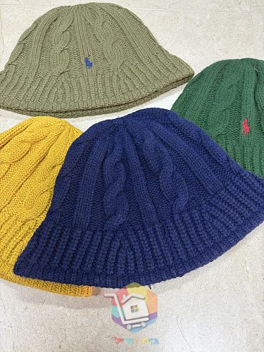 כובע באקט סרוג Polo Ralph Lauren Cable-Knit Bucket Hat, זית, ירוק, צהוב או כחול כהה, תמונה 6