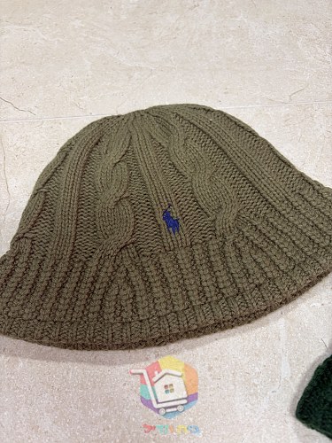 כובע באקט סרוג Polo Ralph Lauren Cable-Knit Bucket Hat, זית, ירוק, צהוב או כחול כהה, תמונה 1