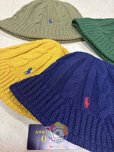 כובע באקט סרוג Polo Ralph Lauren Cable-Knit Bucket Hat, זית, ירוק, צהוב או כחול כהה, תמונה 10
