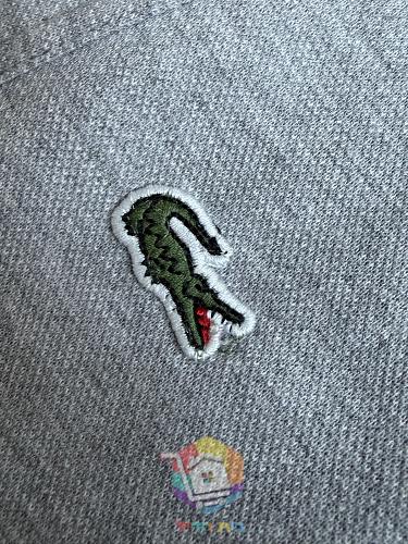 קרדיגן Lacoste Double Face Piqué Cardigan עם כפתורי לחיצה, אפור או כחול כהה, תמונה 5