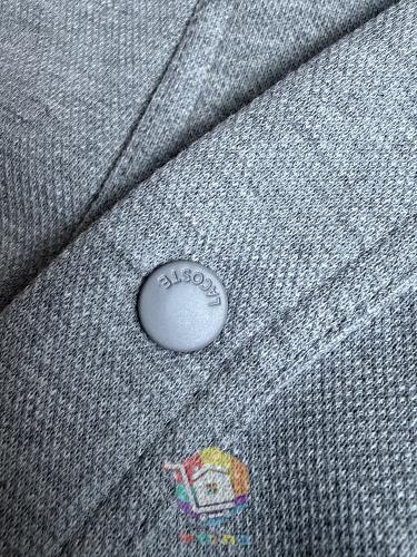 קרדיגן Lacoste Double Face Piqué Cardigan עם כפתורי לחיצה, אפור או כחול כהה, תמונה 8