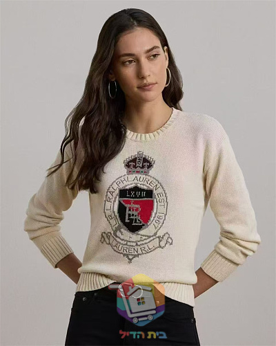 Ralph Lauren Damenpullover mit gesticktem Logo 5