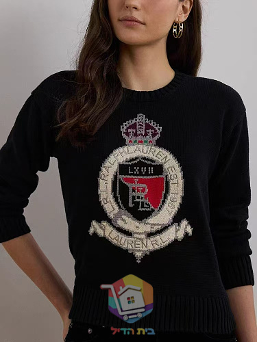 Ralph Lauren Damenpullover mit gesticktem Logo 9
