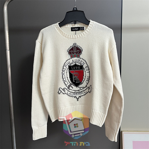 Ralph Lauren Damenpullover mit gesticktem Logo
