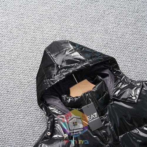 Steppjacke EA7 mit glänzender Oberfläche 5