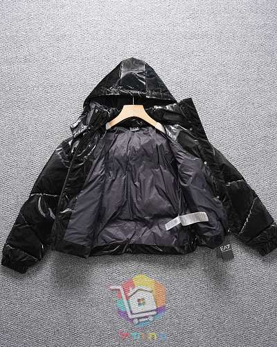 Steppjacke EA7 mit glänzender Oberfläche 6