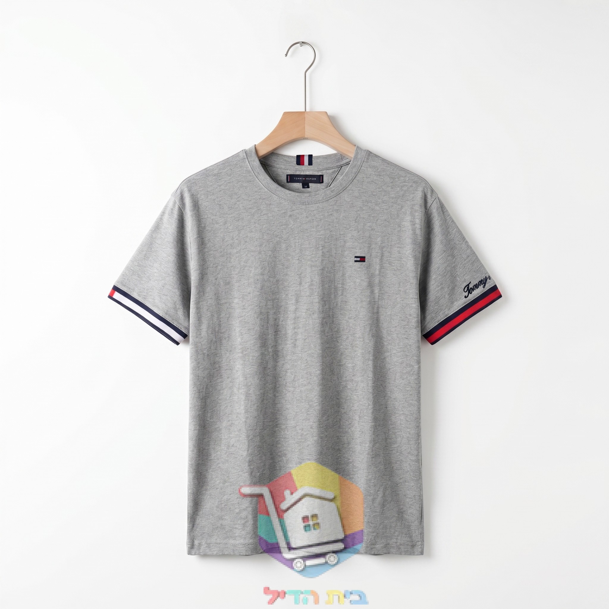 T-Shirt Tommy Hilfiger mit gestreiften Bündchen