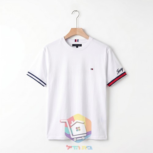 T-Shirt Tommy Hilfiger mit gestreiften Bündchen 19