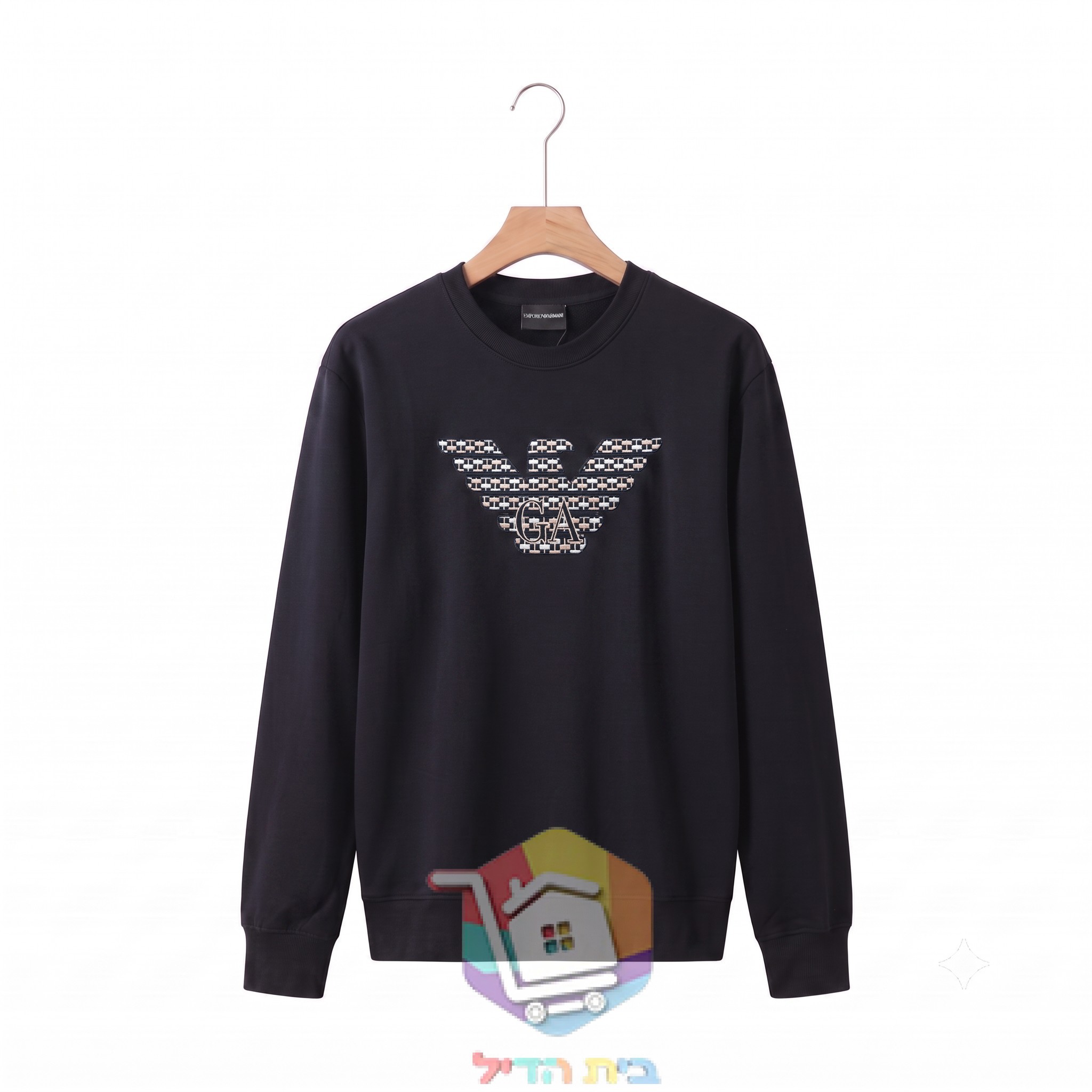 Sweatshirt Emporio Armani mit eingewebtem Logo