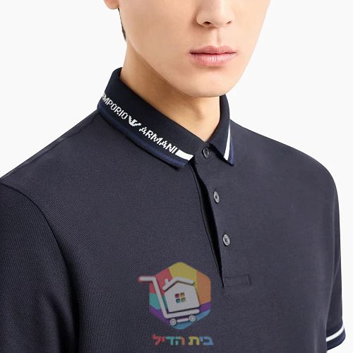 Poloshirt Emporio Armani mit Logo am Kragen 8