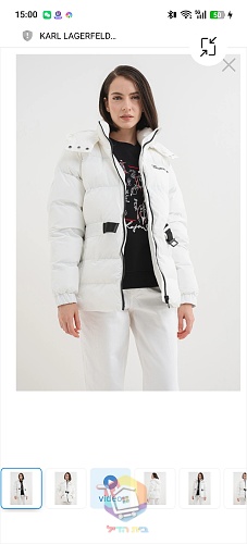 Steppjacke Karl Lagerfeld Jeans mit Kapuze 27