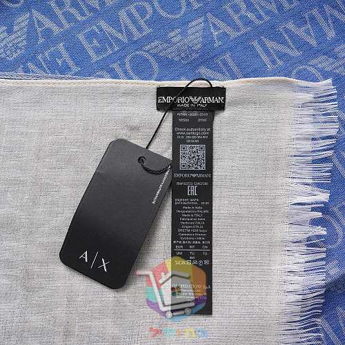 Schal Emporio Armani mit eingewebtem Schriftzug 6