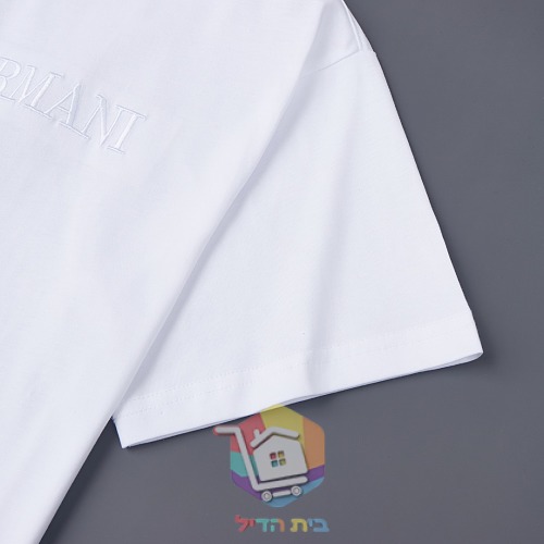 T-Shirt Emporio Armani mit Ton-in-Ton-Schriftzug 4