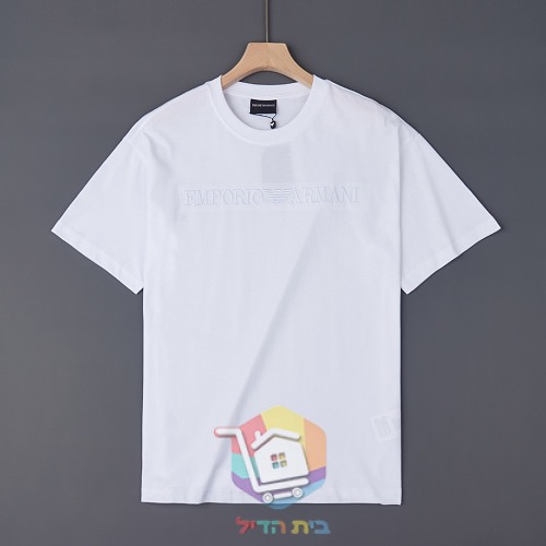 T-Shirt Emporio Armani mit Ton-in-Ton-Schriftzug 14
