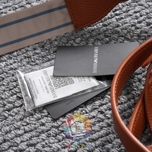 Ledershopper Emporio Armani mit Logo-Riemen 5