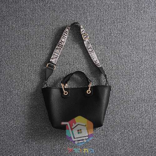 Ledershopper Emporio Armani mit Logo-Riemen 10