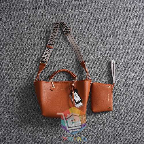 Ledershopper Emporio Armani mit Logo-Riemen 12