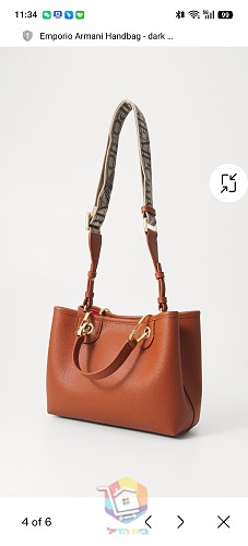 Ledershopper Emporio Armani mit Logo-Riemen 26