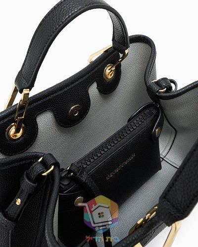 Ledershopper Emporio Armani mit Logo-Riemen 28