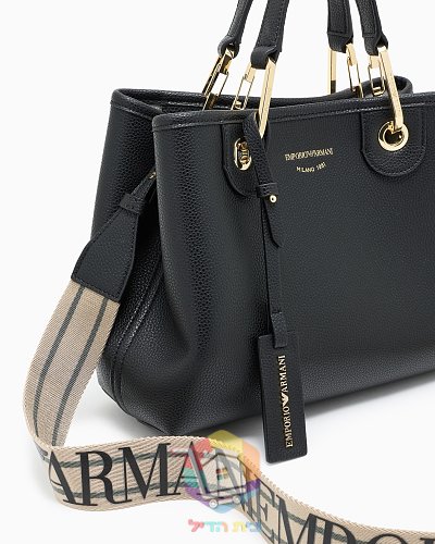 Ledershopper Emporio Armani mit Logo-Riemen 30