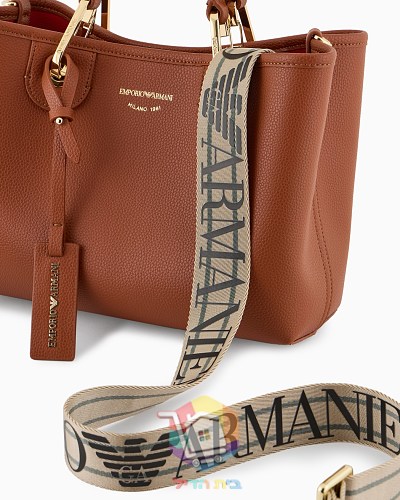 Ledershopper Emporio Armani mit Logo-Riemen 34