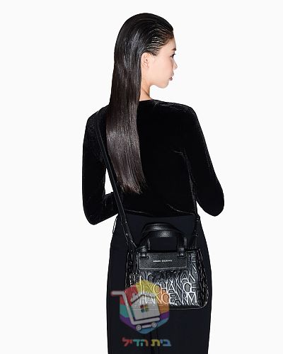 Mini-Shopper Armani Exchange mit geprägtem Monogramm 4