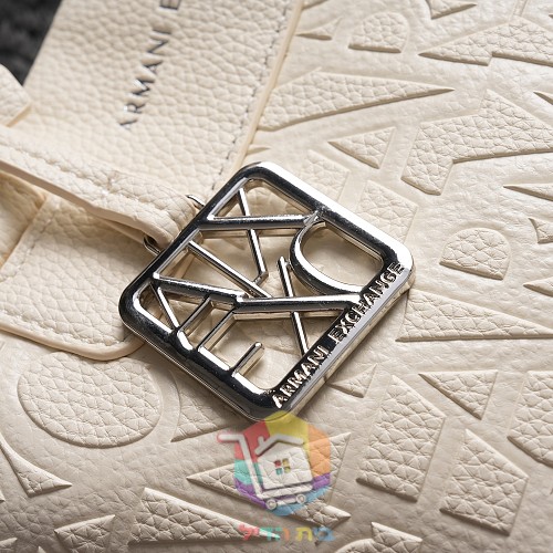 Mini-Shopper Armani Exchange mit geprägtem Monogramm 7