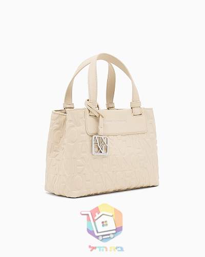 Mini-Shopper Armani Exchange mit geprägtem Monogramm 11