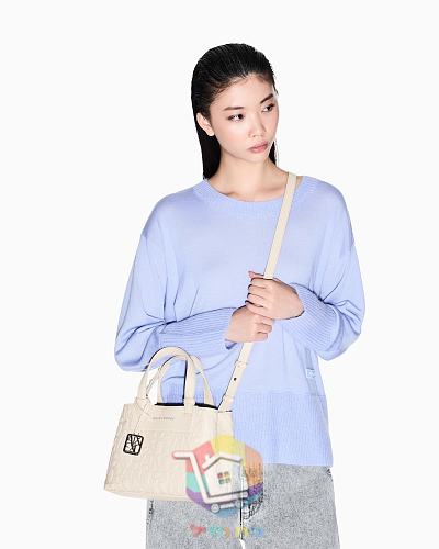 Mini-Shopper Armani Exchange mit geprägtem Monogramm 13