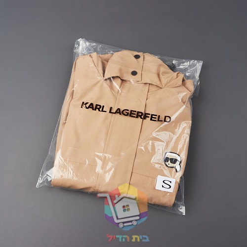 Chaqueta con capucha Karl Lagerfeld Ikon de mujer, negro o beige 2