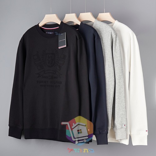 סווטשירט Tommy Hilfiger עם לוגו מובלט, ארבעה גוונים 15