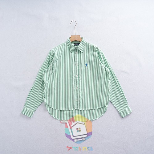 חולצה מכופתרת Polo Ralph Lauren לנשים בפסים, ארבעה גוונים 2