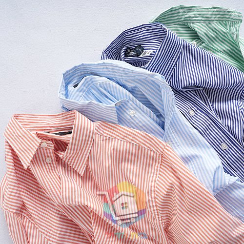חולצה מכופתרת Polo Ralph Lauren לנשים בפסים, ארבעה גוונים 6