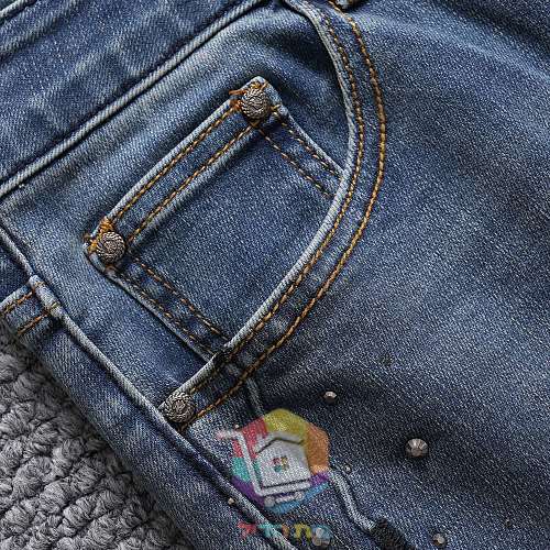 Vaqueros anchos Karl Lagerfeld de mujer, azul 7