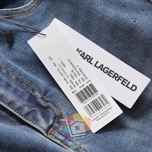 Vaqueros anchos Karl Lagerfeld de mujer, azul 11