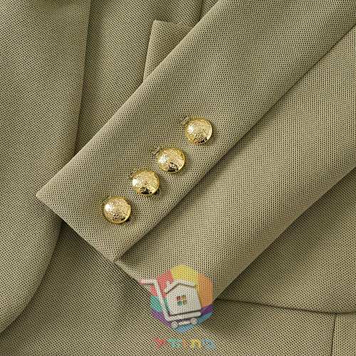 Blazer Lauren Ralph Lauren da donna con logo ricamato, oliva 9