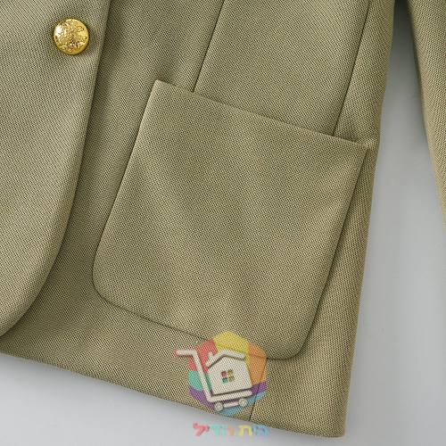 Blazer Lauren Ralph Lauren da donna con logo ricamato, oliva 10