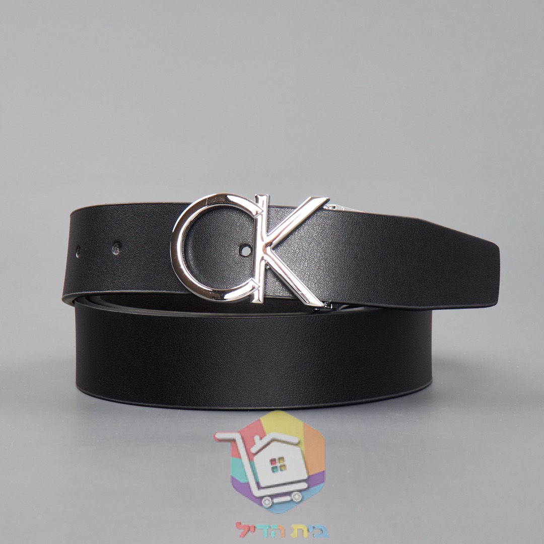 חגורת עור Calvin Klein דו-צדדית, 120 ס"מ