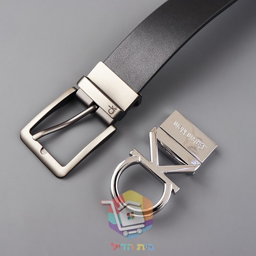 חגורת עור Calvin Klein דו-צדדית, 120 ס"מ 13