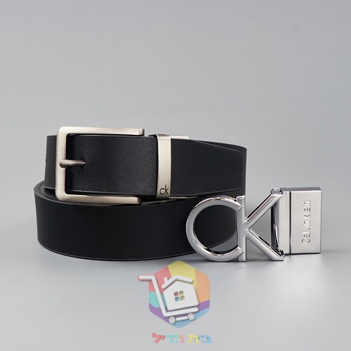 חגורת עור Calvin Klein דו-צדדית, 120 ס"מ 16