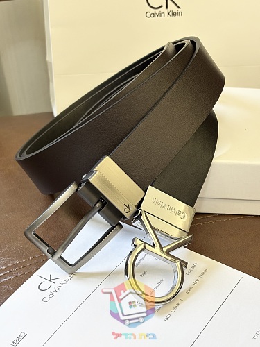 חגורת עור Calvin Klein דו-צדדית, 120 ס"מ 19