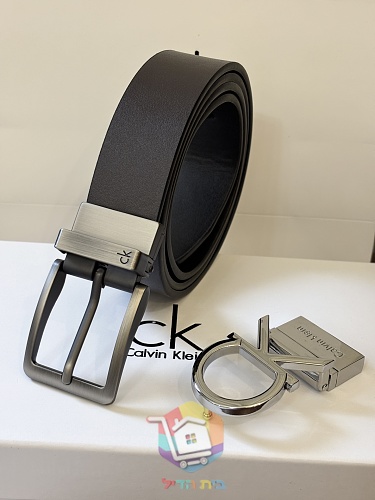 חגורת עור Calvin Klein דו-צדדית, 120 ס"מ 22