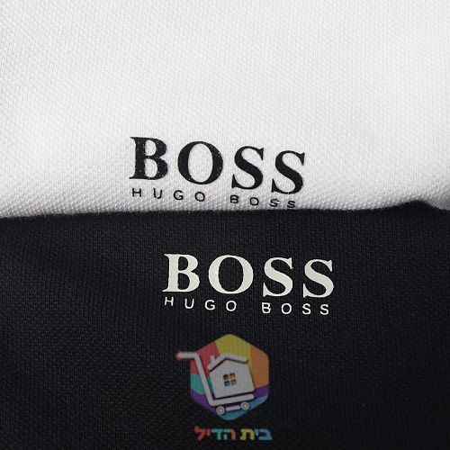 חולצת פולו Hugo Boss לבן, כחול 5